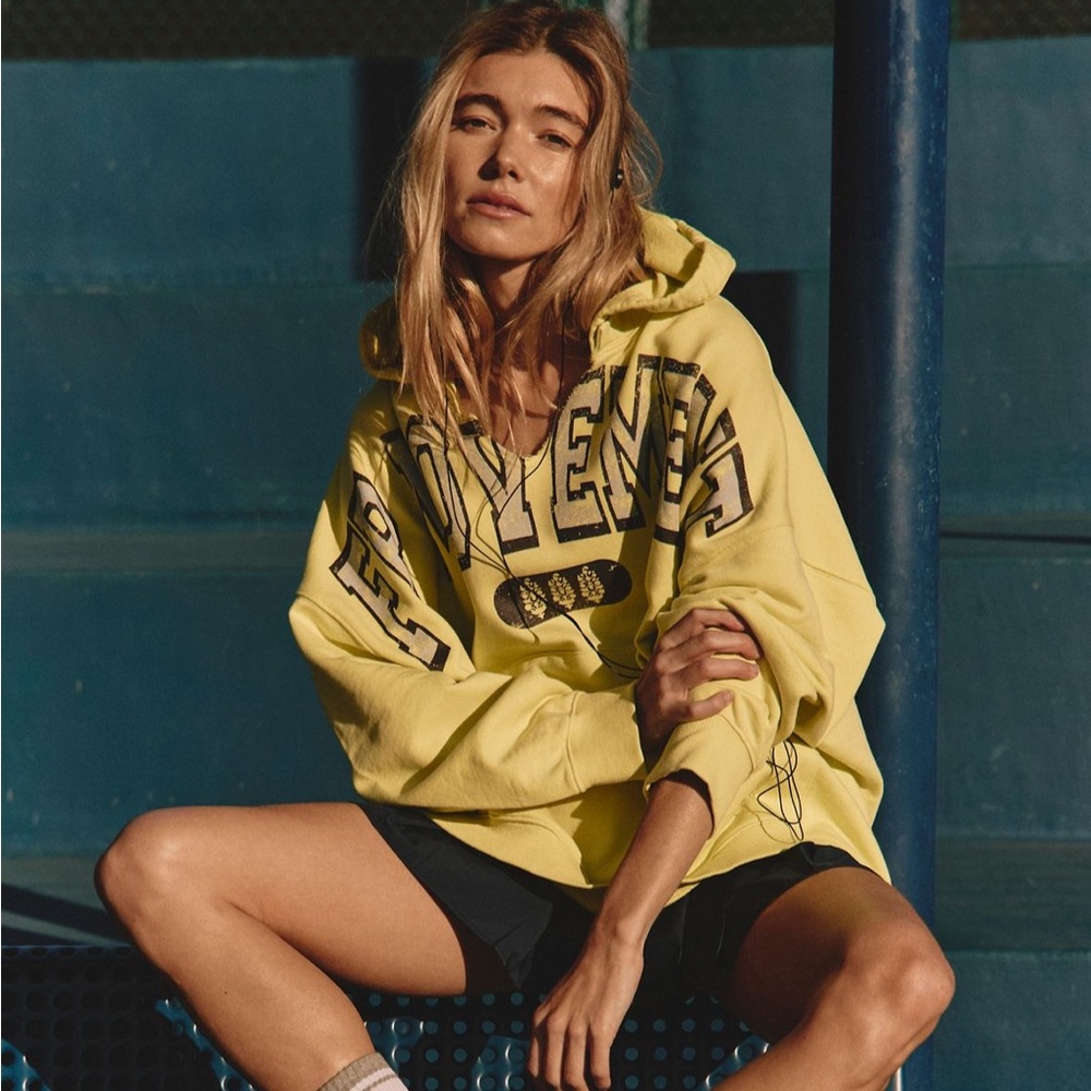Free People Movement Best Of Logo Hoodie - Sour Citrus Combo